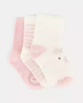 Комплект из трёх носков для девочки Cotton Juice, мультиколор