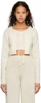 Комплект из укороченного кардигана и майки Off-White LOW CLASSIC