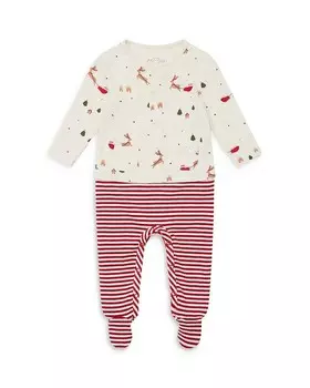 Комплект кардигана и леггинсов унисекс MORI — для малышей, красный