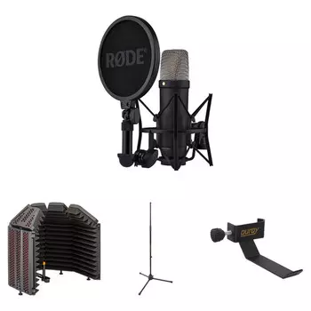 Комплект Кардиоидных Конденсаторных XLR/USB Микрофонов RODE NT1 5-Го Поколения с Большой диафрагмой