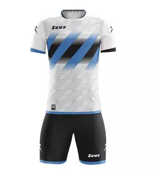 Комплект командной одежды Zeus Icon джерси и шорты королевского белого цвета