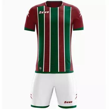 Комплект командной одежды Zeus Icon джерси и шорты темно-красный белый