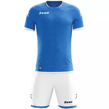 Комплект командной одежды Zeus Icon из джерси и шорт белого светло-королевского цвета