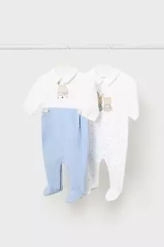 Комплект комбинезонов в упаковке из 2 шт. Mayoral Newborn, синий