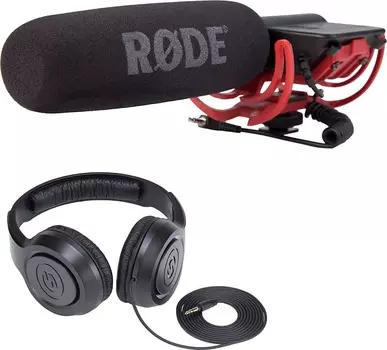 Комплект конденсаторных микрофонов RODE VideoMic Camera Shotgun Microphone with Rycote Lyre Suspension