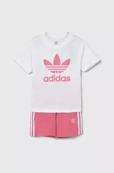 КОМПЛЕКТ КОРОТКОЙ ФУТБОЛКИ adidas Originals для мальчика/девочки, розовый