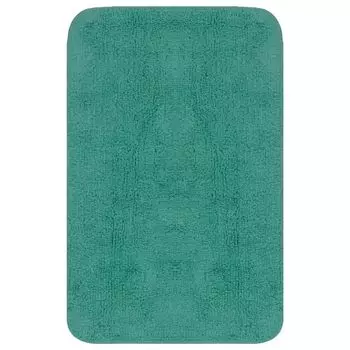 Комплект ковриков для ванной vidaXL, 2 шт. Ткань бирюзовая