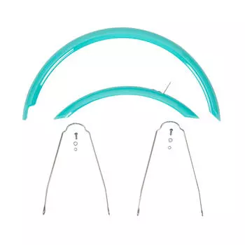 Комплект крыльев 16 дюймов (попарно, без болтов) бирюзовый BTWIN, бирюзовый