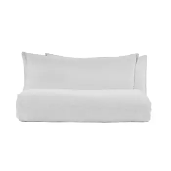 Комплект льняного постельного белья с пододеяльником StoneWashed без глажки - эксклюзив Lisola Stone, устрица, двуспальный