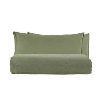 Комплект льняного постельного белья с пододеяльником StoneWashed без глажки - эксклюзив Lisola Stone, лес, односпальный