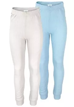 Комплект леггинсов Black Snake, 2 предмета, белый/голубой