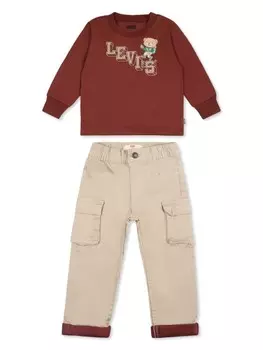 Комплект Levi's Kids из хлопковой смеси, серый