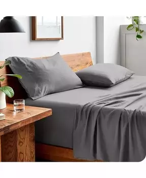 Комплект листов ультрамягкой моющейся микрофибры Bare Home, серый