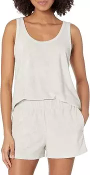 Комплект майки и шорт CozyTerry и Luxechic Mix Barefoot Dreams, цвет Fog Gray