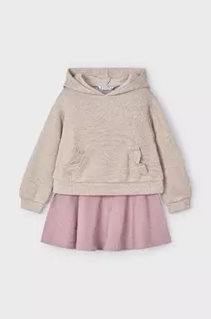 Комплект Mayoral - блузка и юбка, розовый