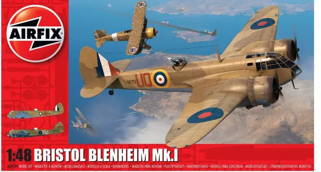 Комплект модели Bristol Blenheim Mk.1 в масштабе 1/48. Airfix