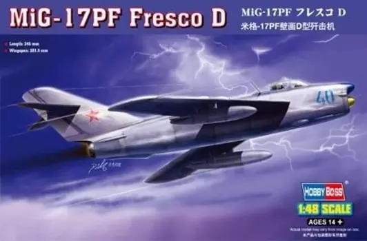 Комплект модели МиГ17ПФ Fresco D Hobby Boss