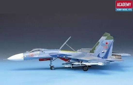 Комплект модели SU27 Flanker B Academy
