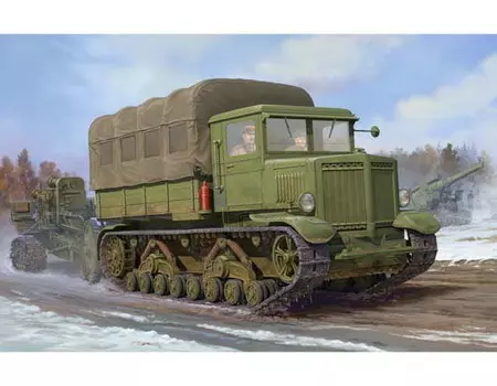 Комплект модели трактора "Ворошиловец" TRUMPETER