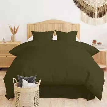 Комплект мягких двойных пододеяльников Evideoa - хаки Evidea