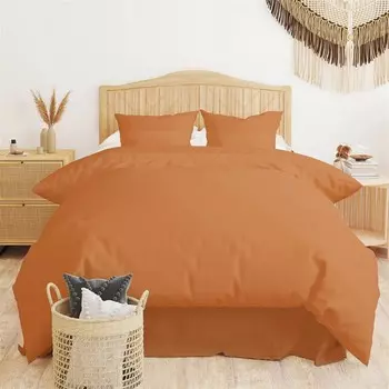 Комплект мягких двойных пододеяльников Evideoa - оранжевый Evidea