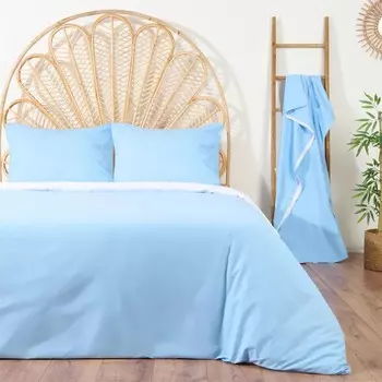 Комплект мягких двусторонних пододеяльников Evideoa - синий/белый Evidea