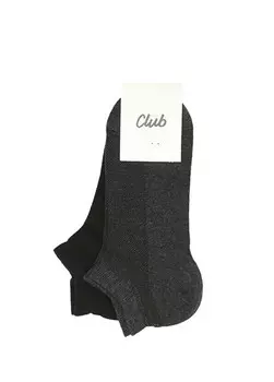 Комплект мужских носков из 2-х предметов антрацитового цвета Beymen Club, черный