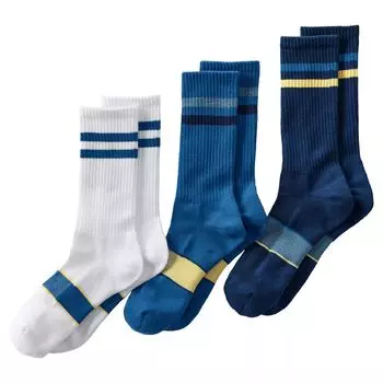 Комплект мужских носков Lands End Performance из трех пар носков Crew Lands' End