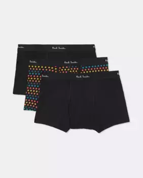 Комплект мужских трусов-боксеров с низкой посадкой Paul Smith, черный