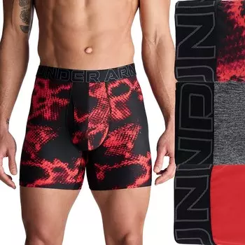 Комплект мужских трусов-боксеров Under Armour Performance Tech Fashion 6 из трех пар, цвет Castlerock