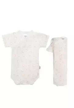 Комплект начального снаряжения Liliput "Радуга", состоящий из одеяла и пеленального комбинезона, бежевый