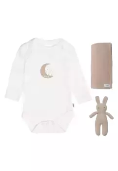 Комплект начального снаряжения Liliput "Рождённый в 2024 году", 3 части с мягкой муслиновой тканью, бежевый