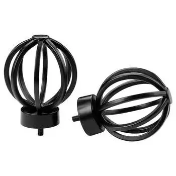Комплект наконечников для карниза Ikea Tallbarsmal, 2 штуки, черный