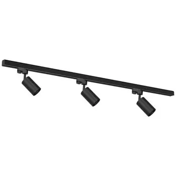 Комплект направляющих 3XGu10 трубка + направляющая 1,5М - потолочный светильник черный Milagro