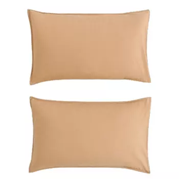 Комплект наволочек хлопок со строчкой H&M Home Cotton, 2 предмета, желтый