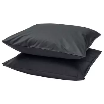 Комплект наволочек Ikea Dvala, 2 предмета, 50x60 см, черный