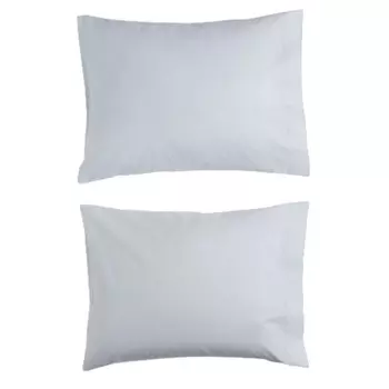 Комплект наволочек из хлопкового перкаля H&amp;M Home Cotton Percale, 2 предмета, светло-синий