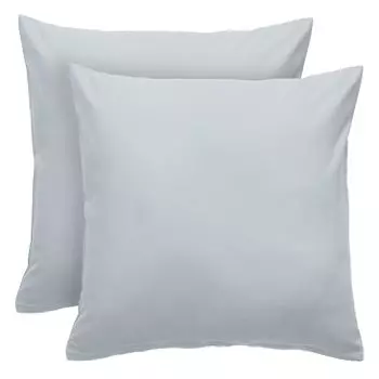 Комплект наволочек Komfortec Premium, 2 шт., 40x40 см на молнии, 100% полиэстер с начесом, 120 г/м, наволочка, комплект супермягких наволочек, серый