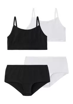 Комплект нижнего белья без косточек Bench, черно-белый