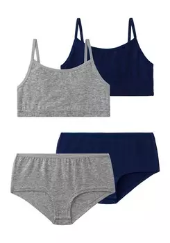 Комплект нижнего белья без косточек Bench, темно-синий/серый