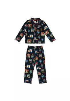 Комплект ночного белья FESTIVE FRAMES PRINT SET Chelsea Peers, цвет navy