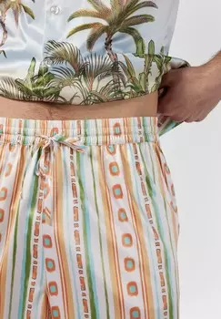 Комплект ночного белья PARROT PLACEMENT PRINT SET Chelsea Peers, светло-голубой