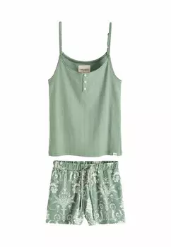 Комплект ночного белья POINTELLE CAMI AND, REGULAR FIT SET Laura Ashley, зеленый