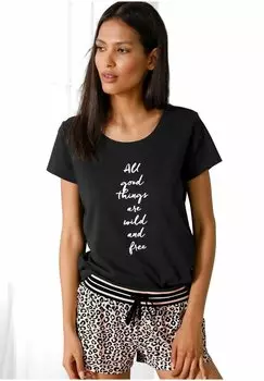 Комплект ночного белья s.Oliver, цвет hellrosa-schwarz