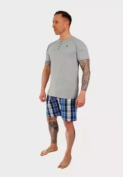 Комплект ночного белья SET U.S. Polo Assn., серый