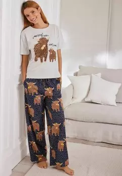 Комплект ночного белья SHORT SLEEVE Next, бежевый