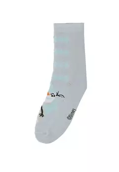 Комплект носков ANNA ELSA PART OF 6 Disney FROZEN, 3 пары, серый/голубой/фиолетовый