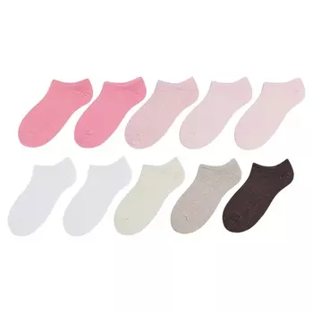 Комплект носков H&amp;M Ankle, 10 пар, розовый/светло-розовый