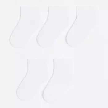 Комплект носков H&M Knit, 5 предметов, белый