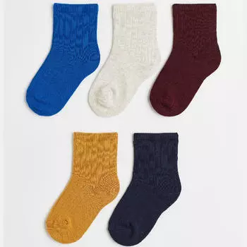 Комплект носков H&amp;M Knit, 5 предметов, мультиколор